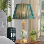 Декоративная настольная лампа SAROK для прикроватного столика, роскошный медный керамический светильник для гостиной, спальни, библиотеки, кабинета, офиса