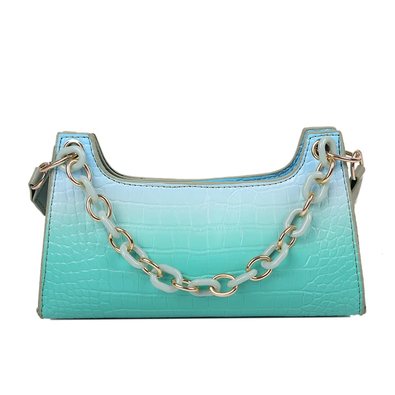 

Crocodile Pattern One Shoulder Bag Women Cross Body Bag Leather High Quality Handbags 2021 Luxury Brand Designer Bolso Mujer