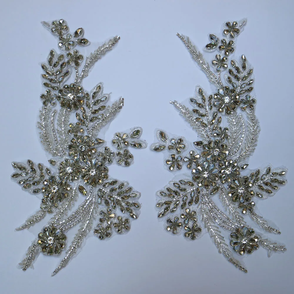 Аппликации для одежды тяжелые роскошные из бисера свадебных платьев | Дом и сад