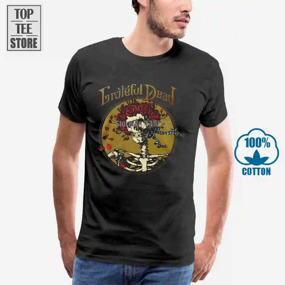 Grateful Dead Skull T Shirt M L Xl 2Xl совершенно новая официальная футболка|skull t shirt|brand shirtt shirt |