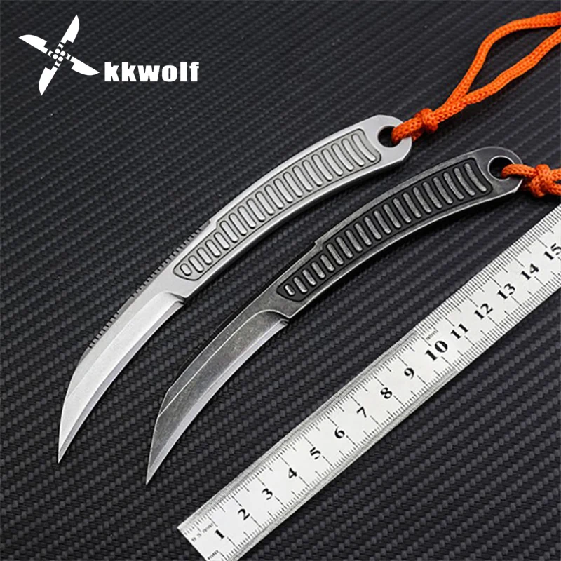 KKWOLF Karambit скоростной карманный нож для кемпинга коготь выживания 440C