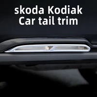 car tail trim tailpipe decoration 2017 2018 for skoda kodiak decorative frame modified patch tail tube decoration abs plating