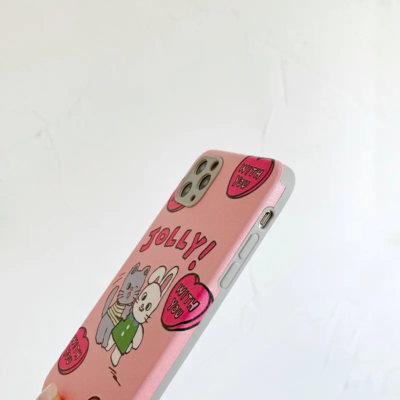 

Kawaii Cute Cartoon Soft Silicone Phone Case For iPhone 12 Mini 11 Pro Max X XS MAX XR 7 8 Plus SE 2020 Back Cover For Girls
