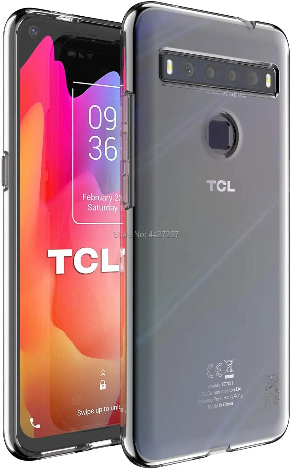 Чехол TCL 10L роскошный мягкий прозрачный тонкий чехол для телефона 6 53 дюйма