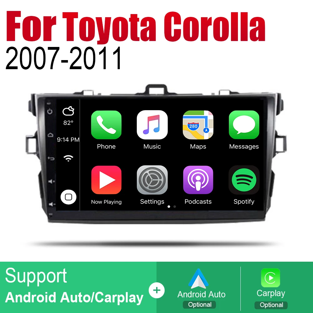 ZaiXi Авто Радио 2 Din Android Автомобильный плеер для Toyota Corolla 2007 ~ 2011 GPS Навигация BT Wifi