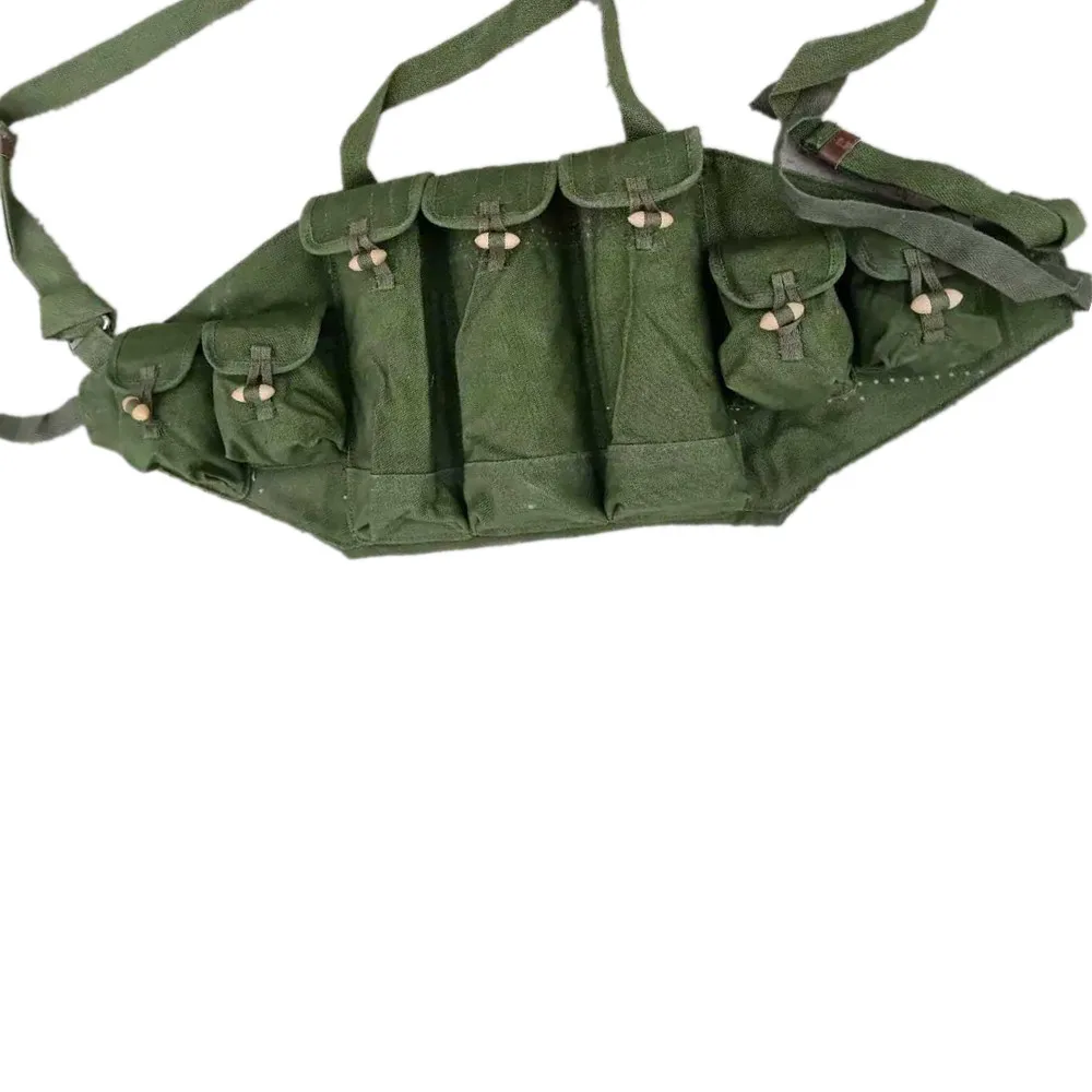 

Chinese 56 Canvas Pouch China Army Original WW2 Magazine Bag Ammo Outdoor Storage Pack Army Green Military Fans