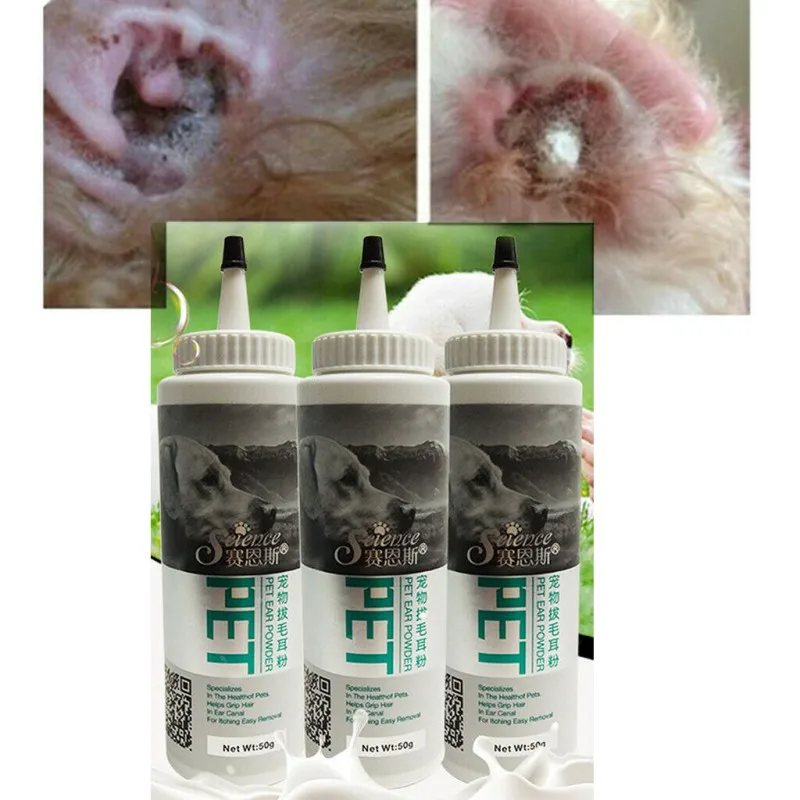 Pet Ear Powder Health Care Painless Hair Removal For Dogs Cats Cleaning Supplies | Дом и сад