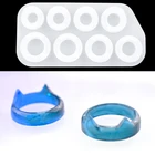 Силиконовые формы для колец в виде кошачьих ушей из эпоксидной смолы, силиконовые формы для украшений, инструменты для рукоделия