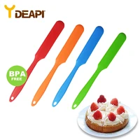 ydeapi food grade non stick butter cooking silicone spatula set cookie pastry scraper cake baking spatula silicone spatula