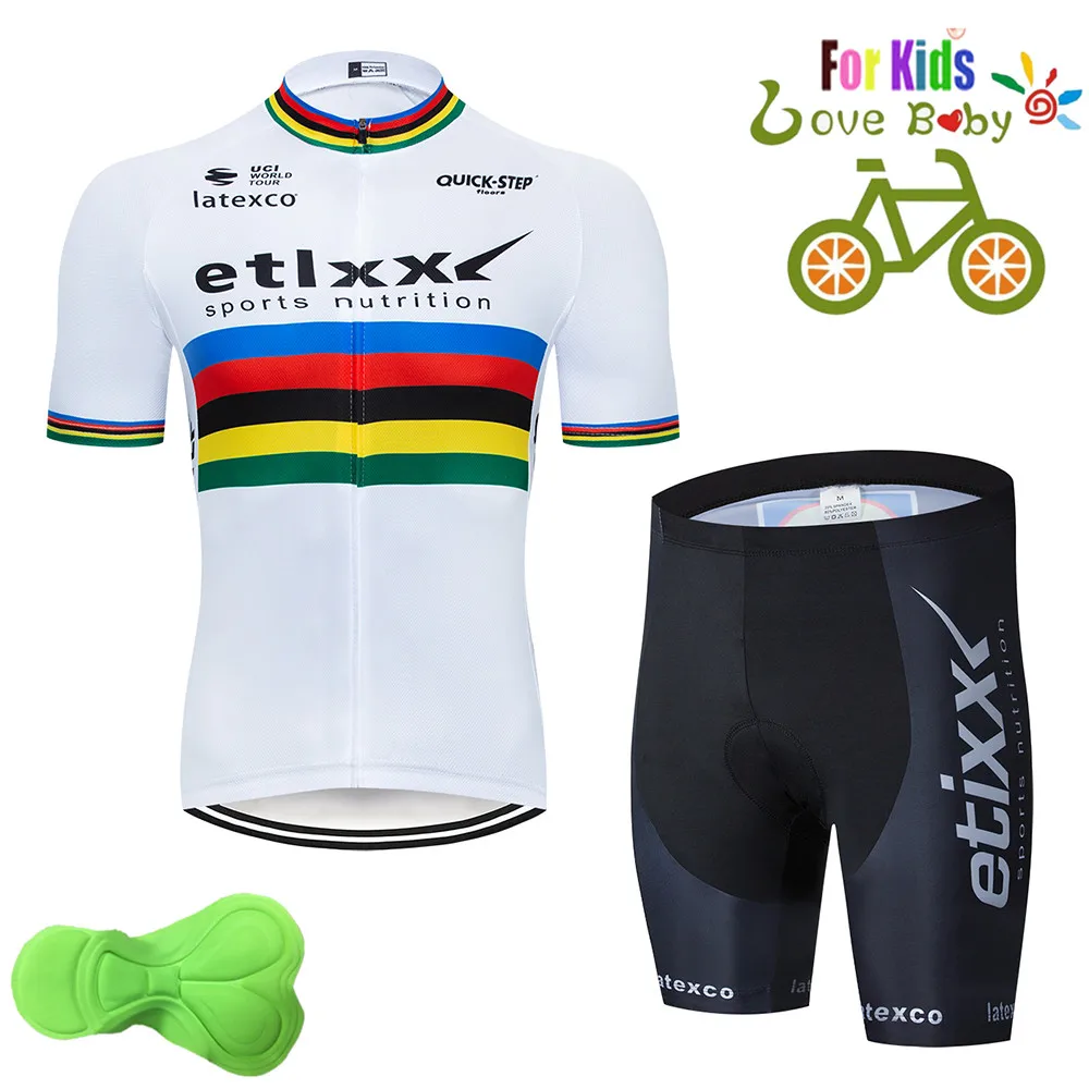 

2019 Etixxl Step for Children Cycling Jersey Sets Head Shorts Boys Cycling Wear Sports Cycling Clothing 2017 Men Cycling Jerseys