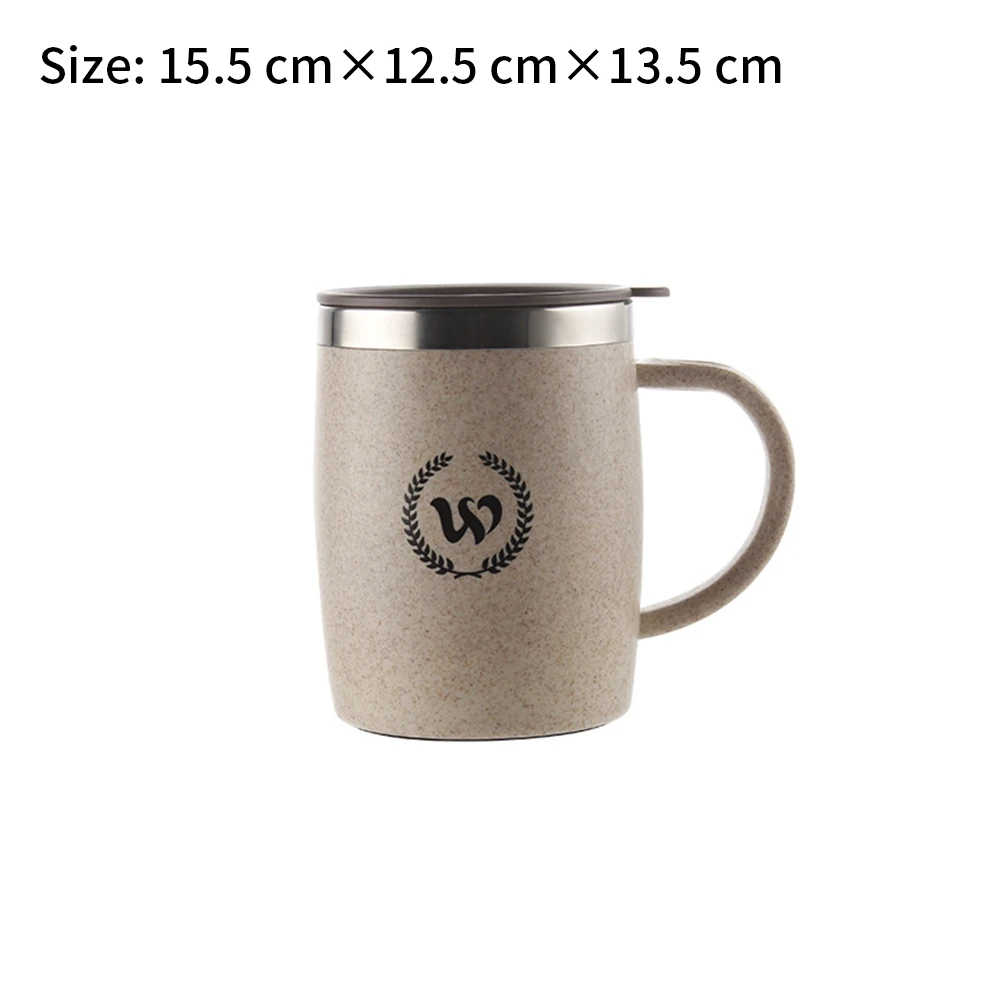 Изолированная дорожная кружка с двойными стенками без проливания крышкой