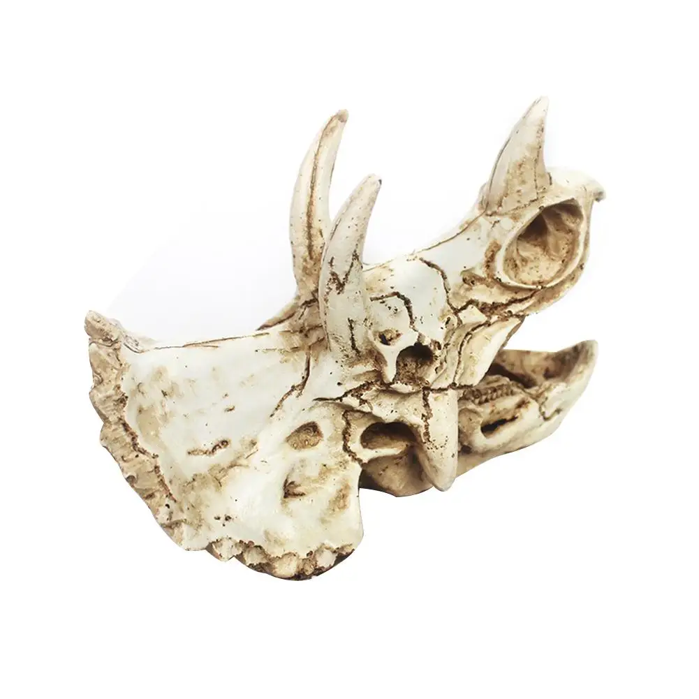 1 шт. аквариум из смолы дракона/декорация для террариума череп динозавра