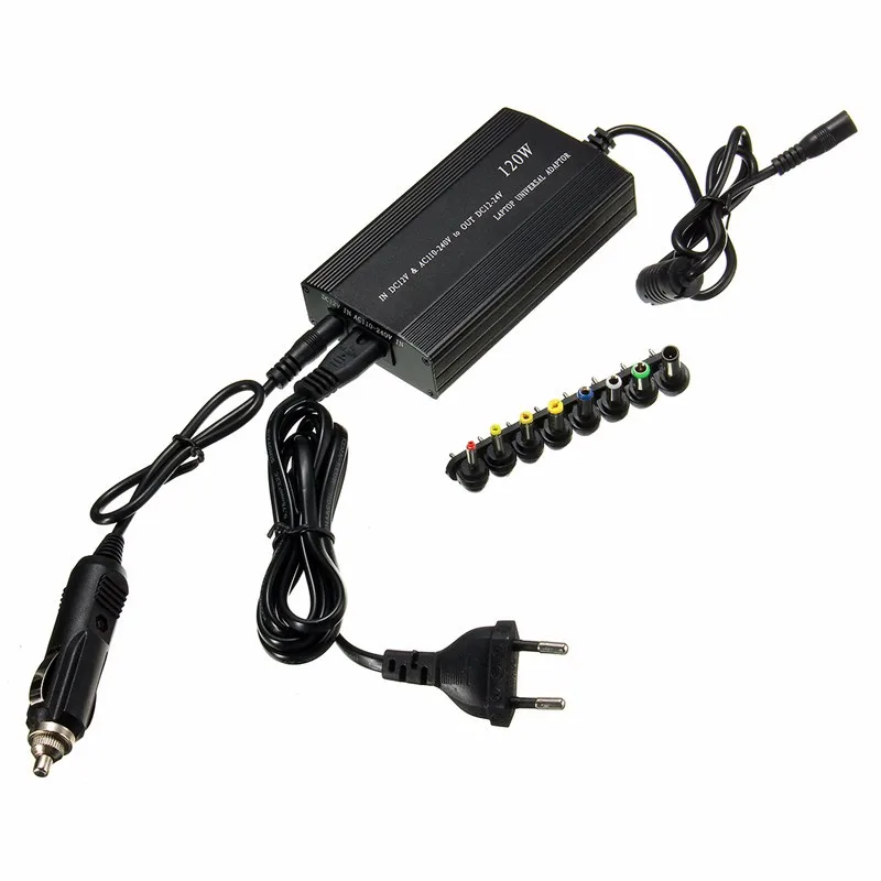 120W Универсальный 8 xtip разъемы переменного тока/постоянного тока в переменный Инвертор постоянного тока автомобиля Зарядное устройство Питание с автомобильным Зарядное устройство для адаптера переменного тока для ноутбука штепсельная вилка европейского стандарта
