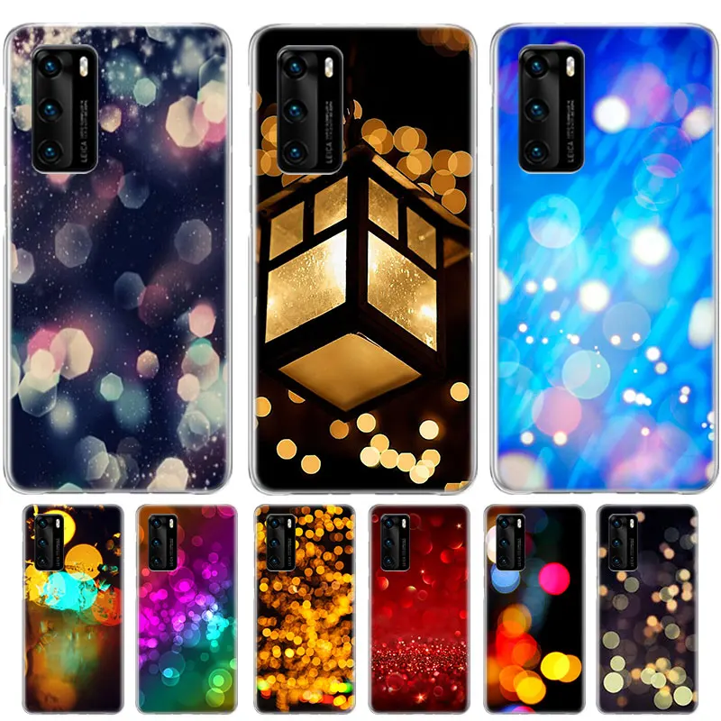 

Beautiful Light Spot Case For Huawei Mate 40E 40 30 Pro + 20 10 Lite Y5 Y6 Y7 Y9 2019 Silicone Soft TUP Cover Coque