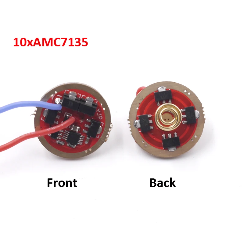20mm flashlight stepless dimming led driver 6xAMC7135 8x7135 10x7135 3.7v-4.2v XM-L2 U3 T6 XP-L V3 V5 Circuit Board for DIY | Освещение