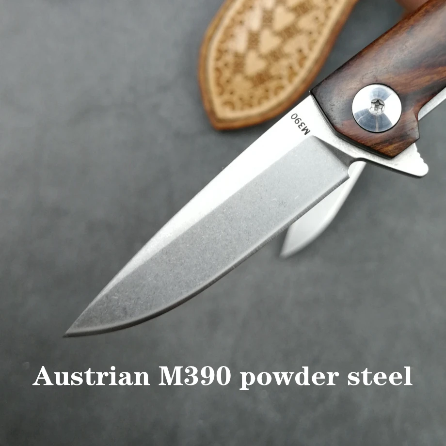 TUWO Kinves мини M390 порошок стали EDC Складной нож ключ высокой твердости ручной