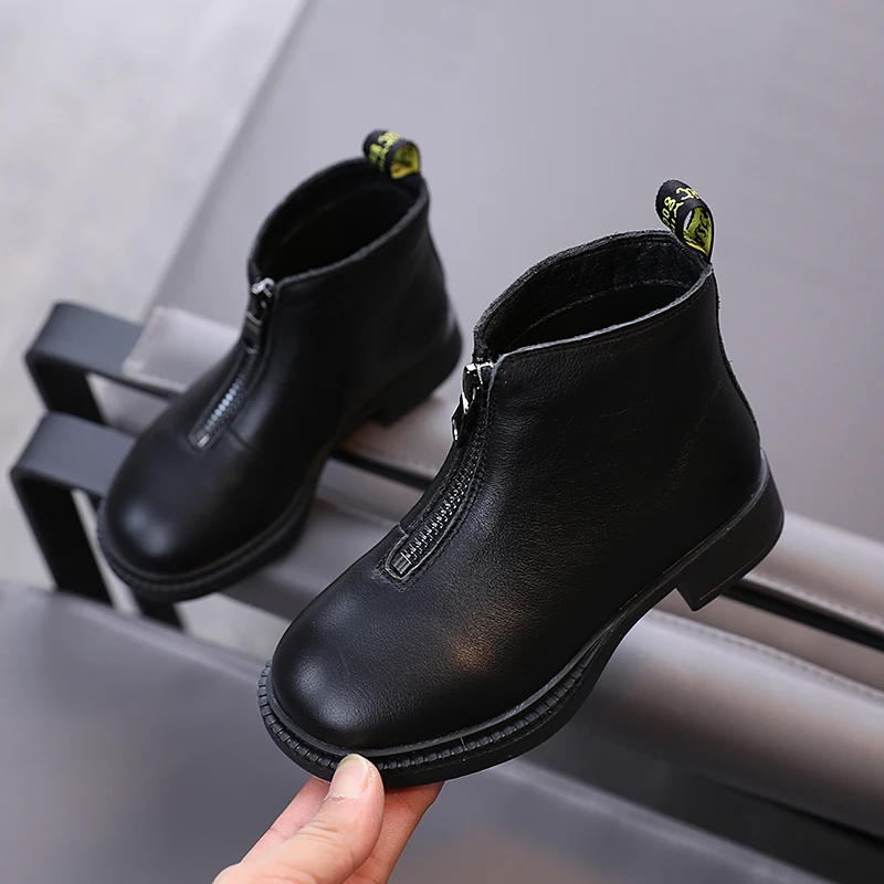 Детская обувь Сезон осень Новинка 2020 года Дышащие ботинки Martin из натуральной