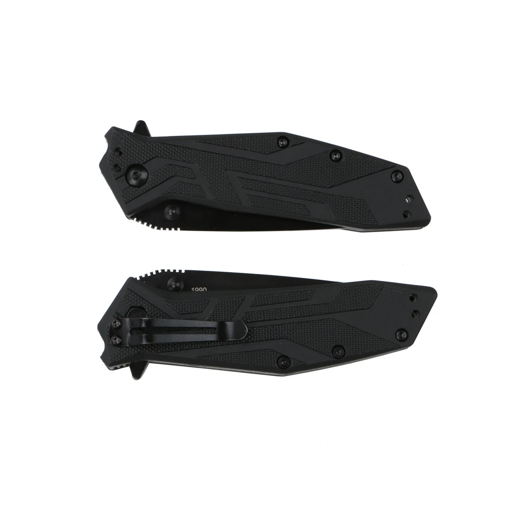 

OEM 1990 folding knife 8CR13MOV blade steel+nylon plus fiber handle outdoor camping hunting fishing fruit knives EDC tools