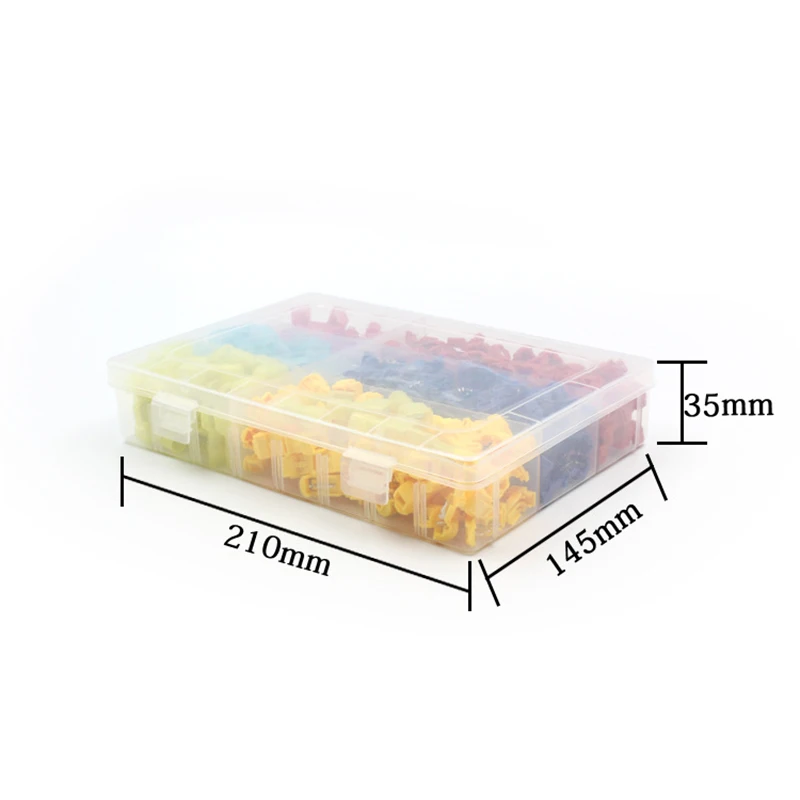 

240Pcs T-Tap Wire Connectors Self-Stripping Quick Splice Electrical Wire Terminals Insulated Male Disconnect Spade Terminals