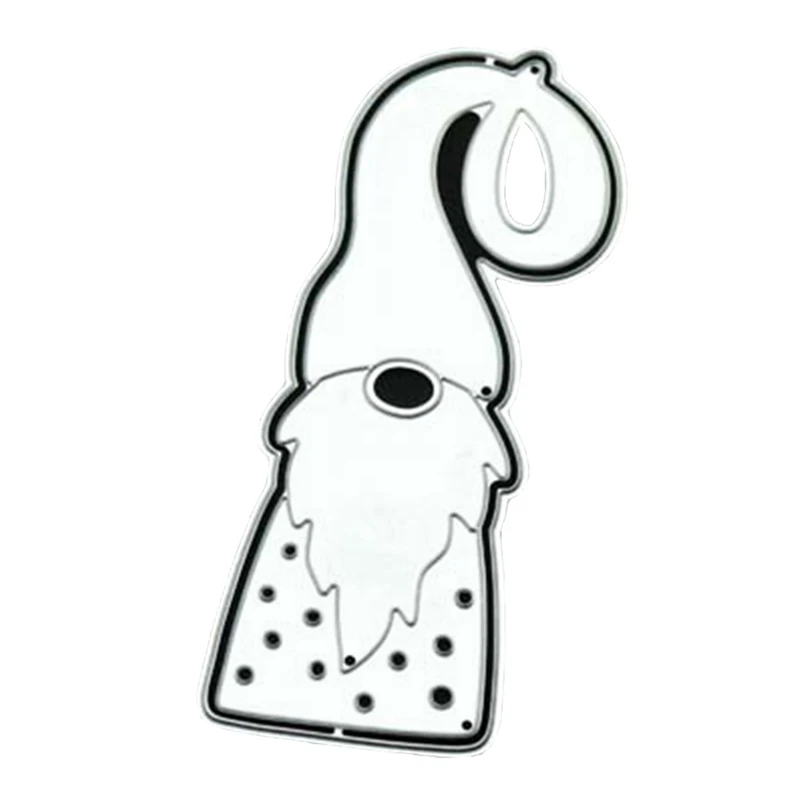 Новый дизайн металлические высечки в виде Санта Клауса гном деда мороза Декор