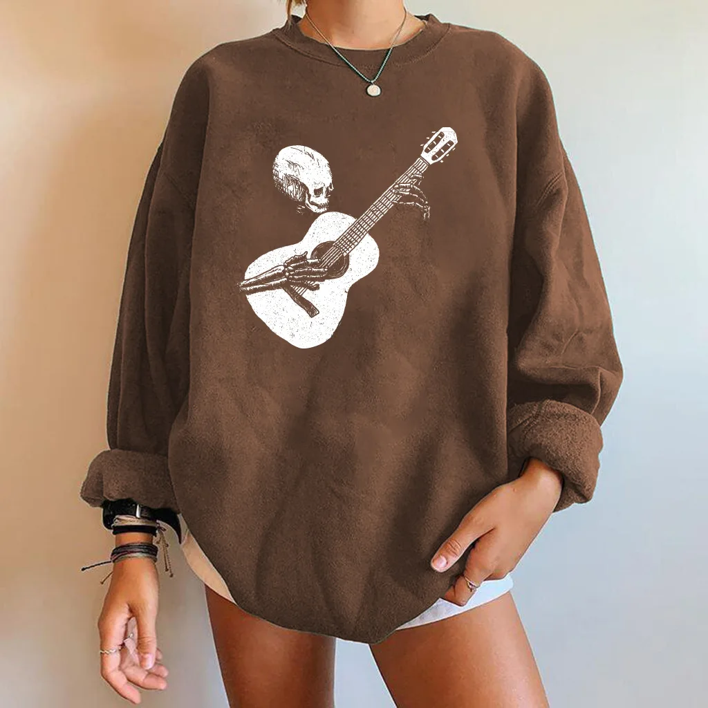 

Oversized Print Women's Sweatshirt O-neck Drop-shoulder Long Sleeve Female Hoodies Fashion Casual Warm Winter Lady Pullovers