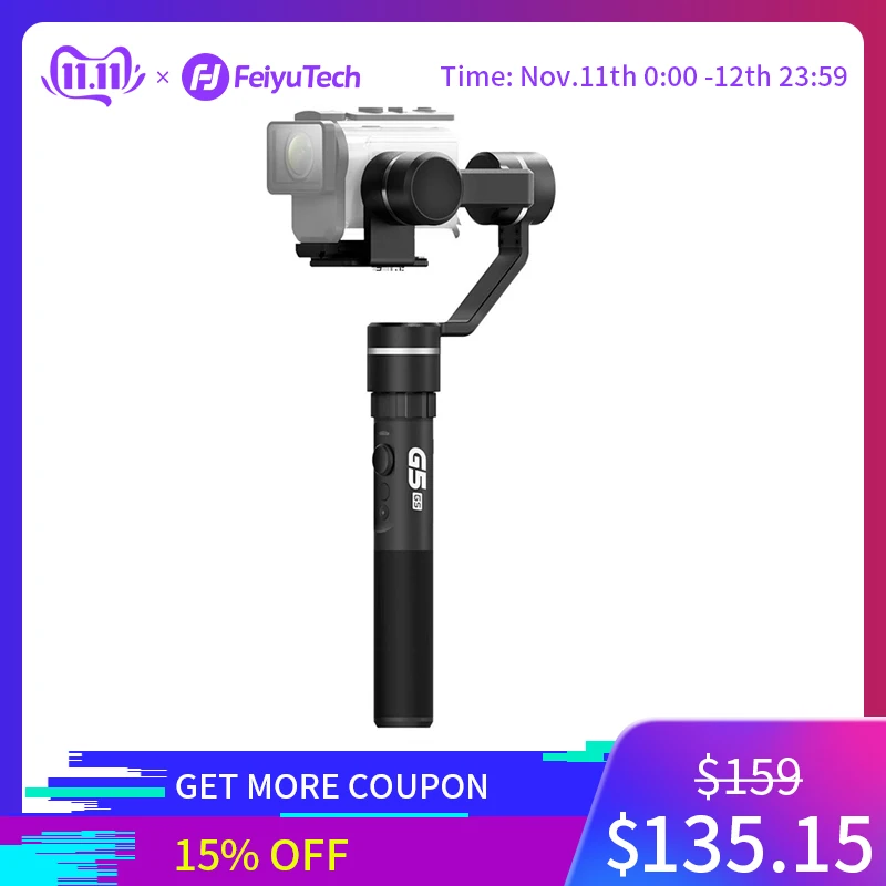 FeiyuTech G5GS стабилизатор штатив Экшн камера Gimbal для sony Экшн камеры X3000 X3000R динамический промежуток времени