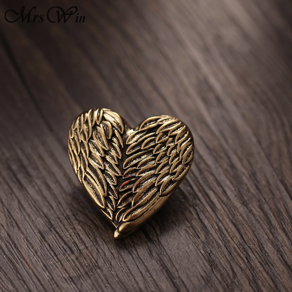 6 шт./лот новые ювелирные изделия с защелкой винтажные Крылья ангела Любовь