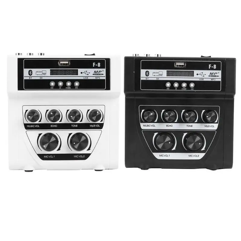 F8 аудио Миксер с USB DJ звуковая микшерная консоль для караоке