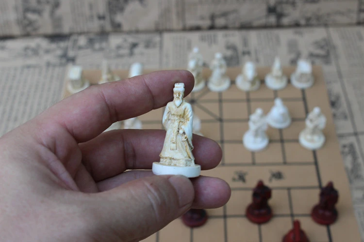 Шахматная доска игры новое качество Традиционный китайский Набор для игры в шахматы смолы шахматные части мягкая шахматная доска архаизмы ретро