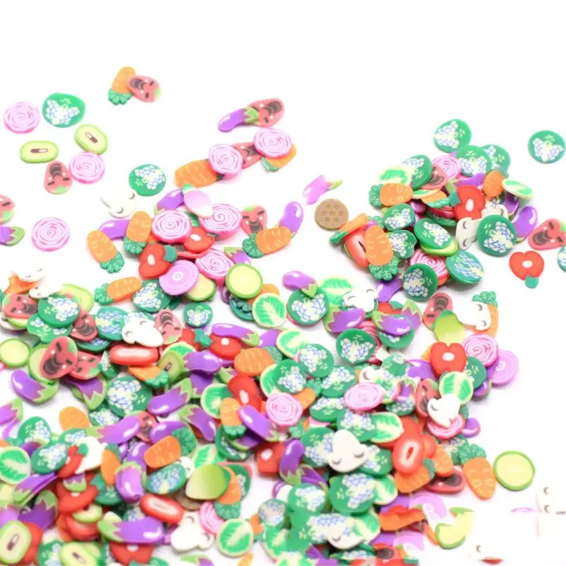 

1500Pcs Fruit Slices Decor Additives For Slime Filler Supplies Charms Clay Acces N1HB