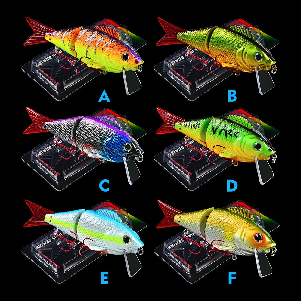 

BATTLEBASS 1pc Swimbait 5.9"-15cm/48G Fishing Bait 48g-1.69oz Hard Bait Fishing Tackle 6 Color 2 Sections Lures 2# Hook