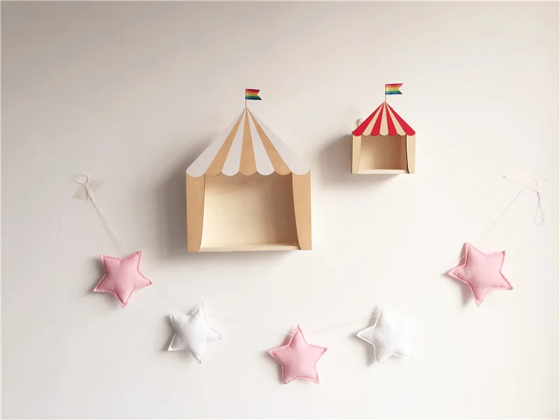 Детская комната в скандинавском стиле ручной работы гирлянда со звездами