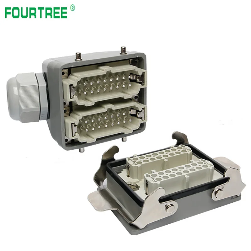 Прямоугольные сверхмощные разъемы HDC-HE промышленная Водонепроницаемая