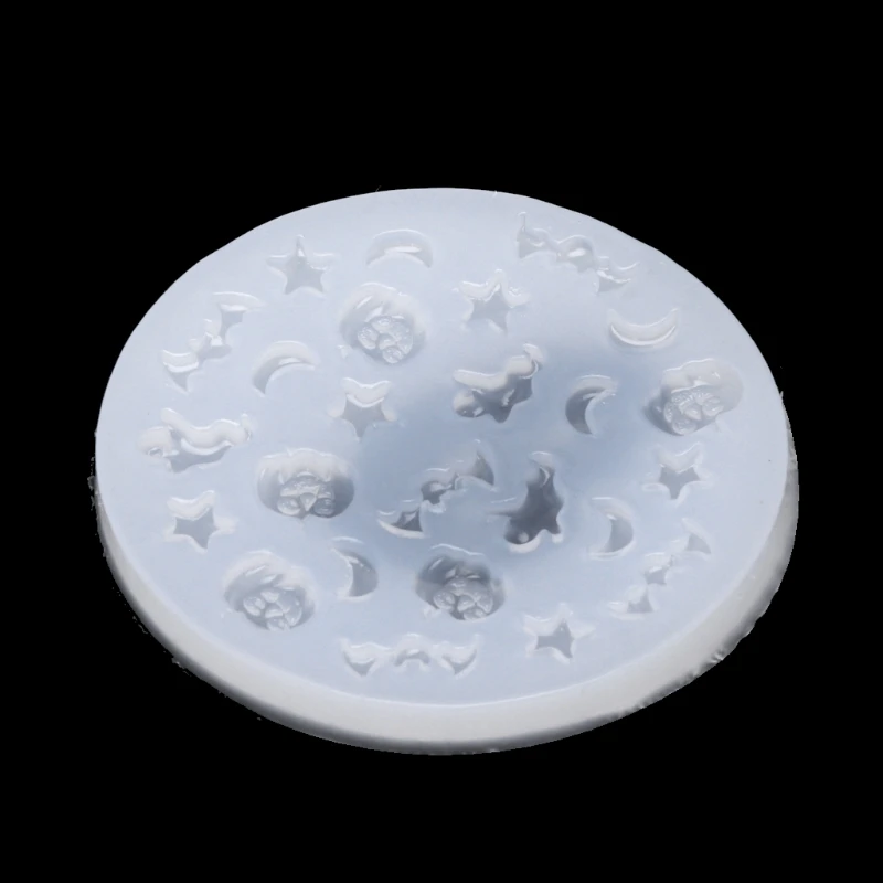 День святых летучая мышь Тыква призрак Луна пентаграмма Смола Изготовление