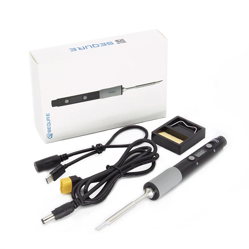 TS-D60 solder station With TS100 Electric Soldering Iron tip DC12-24V Digital/LED Display MINI Portable Smart Adjustable Temp |