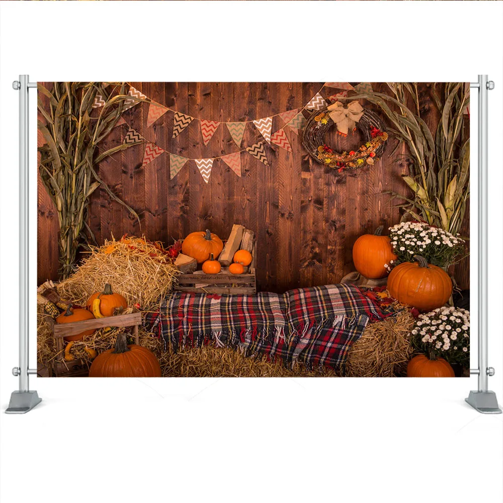 Фон для фотосъемки с изображением тыквы |