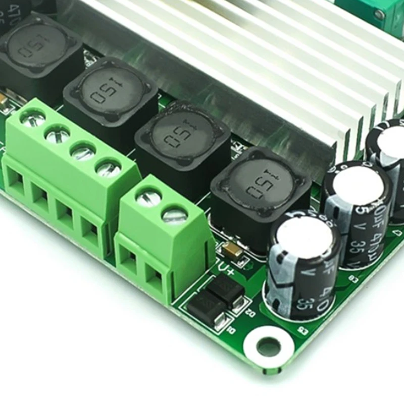 

HFES TPA3116 PBTL Digital Power Amplifier Board 100WX2 Stereo Class D Amplifier Power Amplifier Board DC 12V 24V,No Bluetooth