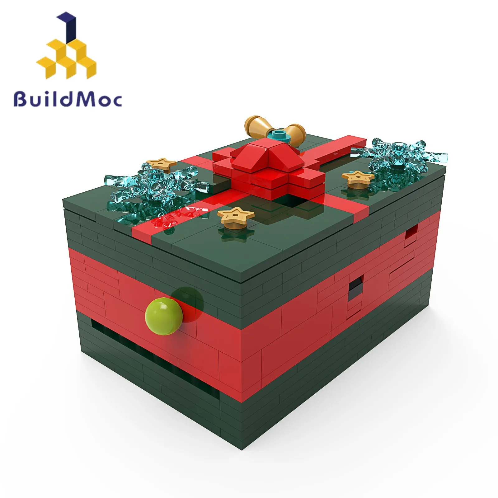 

BuildMoc Christmas Gift Series Decryption Box Building Blocks Bricks Intelligence Case Toys For Children Holiday Xmas Gifts New