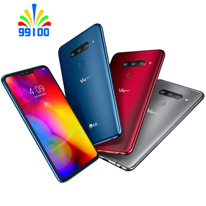 Восстановленный Оригинальный разблокированный LG V40 ThinQ 6 4 &quotQualcomm 845 ГБ ОЗУ 64 Гб/128