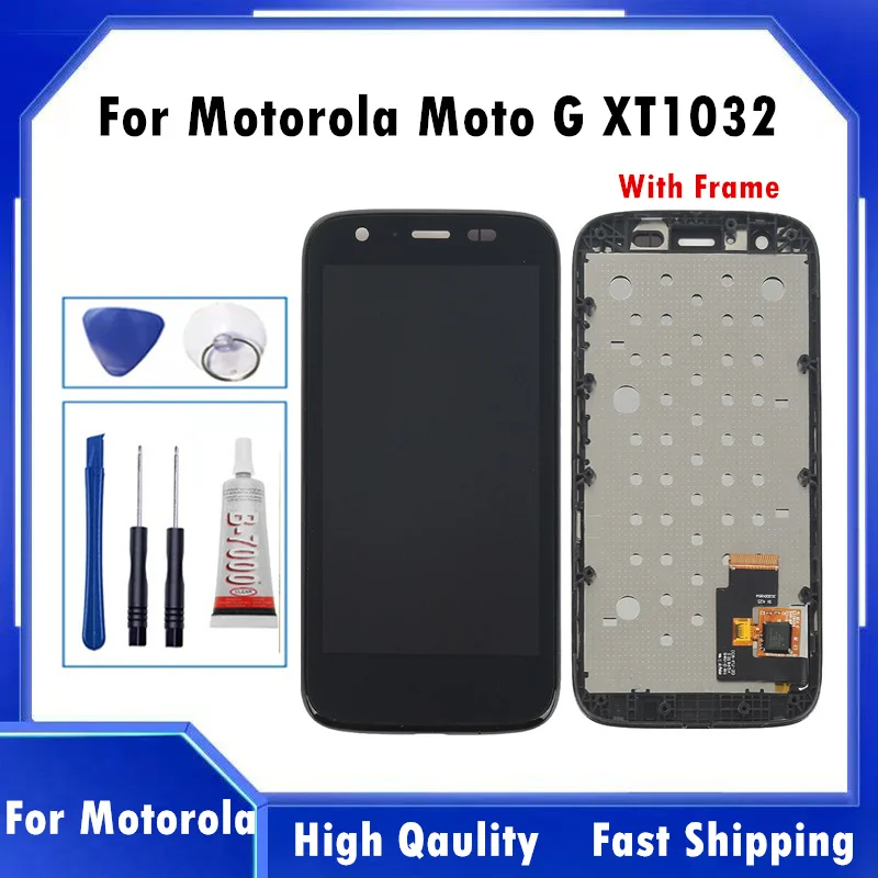 Экран 4 3 дюйма для Motorola Moto G lcd XT1032 XT1033 дисплей сенсорный экран дигитайзер запчасти