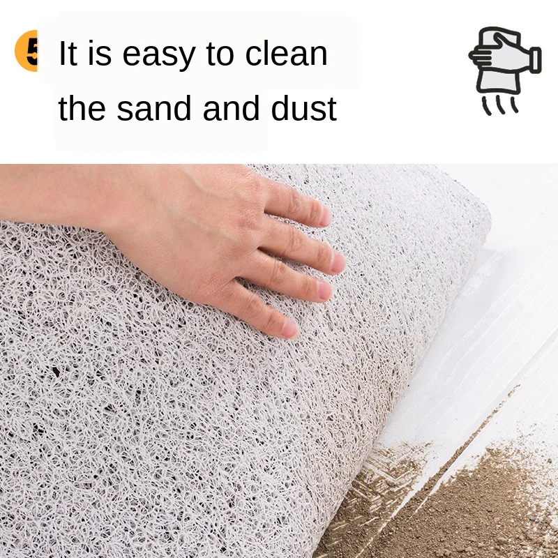 Hexagon Pattern Home Doormat Non-Slip Living Room Bathroom Mat Can Be Cut DIY Hallway PVC Kitchen Floor Mats Carpet | Дом и сад
