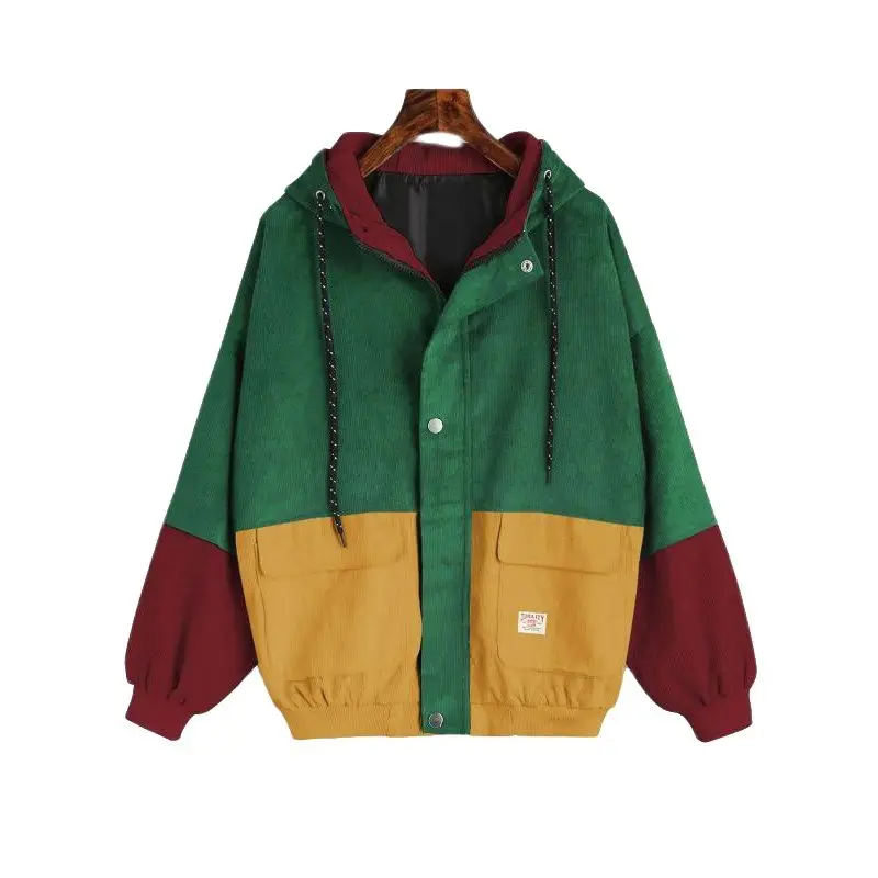 AECU11 куртка Для женщин теплые толстовки с капюшоном для малышей Вельветовая На