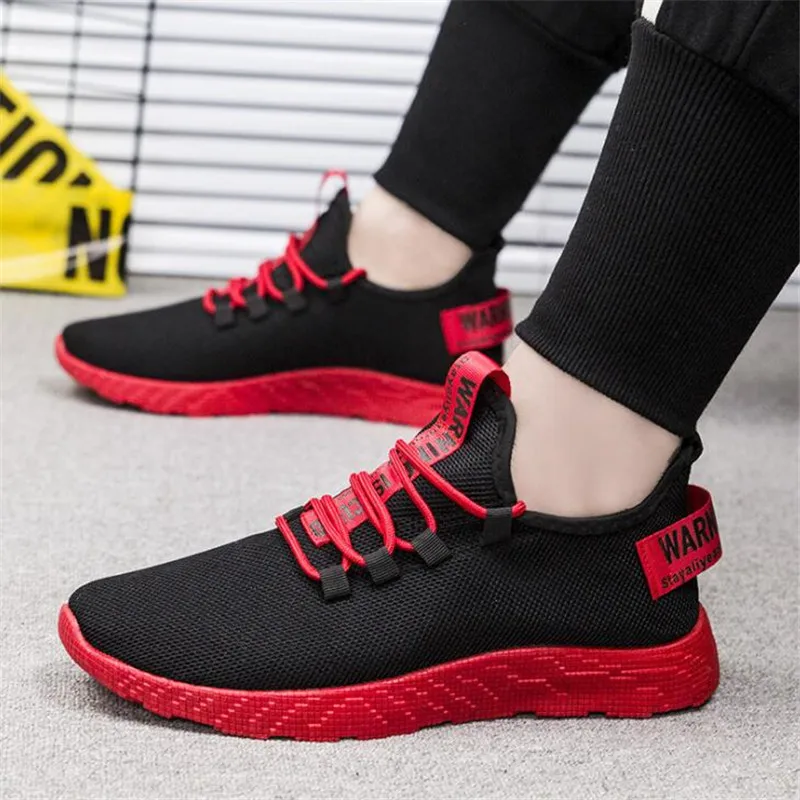 

Large size men platform sneakers 2021 new mesh casual shoes men's fashion sports mens shoes running breathable light loafers