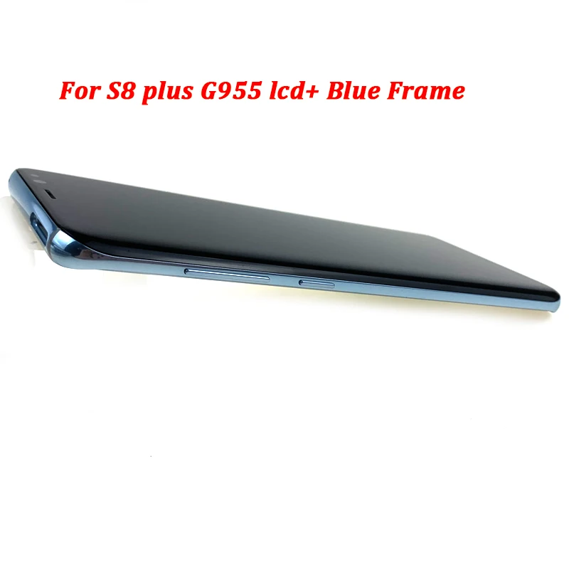 S8 Plus blue frame ЖК-экран для Samsung S8 S8 Plus G950F G955F дисплей для Samsung Galaxy S8 S8 Plus ЖК-комплект сенсорного экрана Замена - Цвет: S8 Plus blue frame