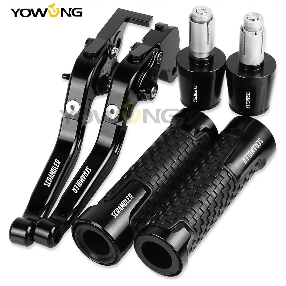 

FOR Scrambler Desert Sled Motorcycle Brake Clutch Levers Handlebar Hand Grips ends For DUCATI Scramble rDesertSled 2017 2018