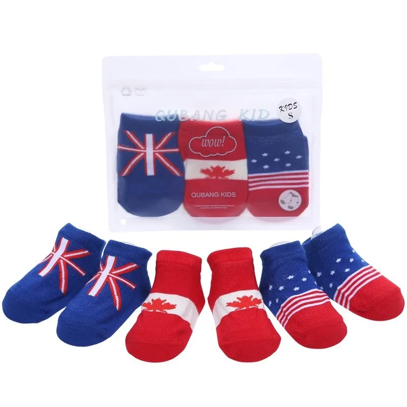 Хлопковые носки для малышей от 0 до 24 месяцев милые Нескользящие Дышащие Носки с