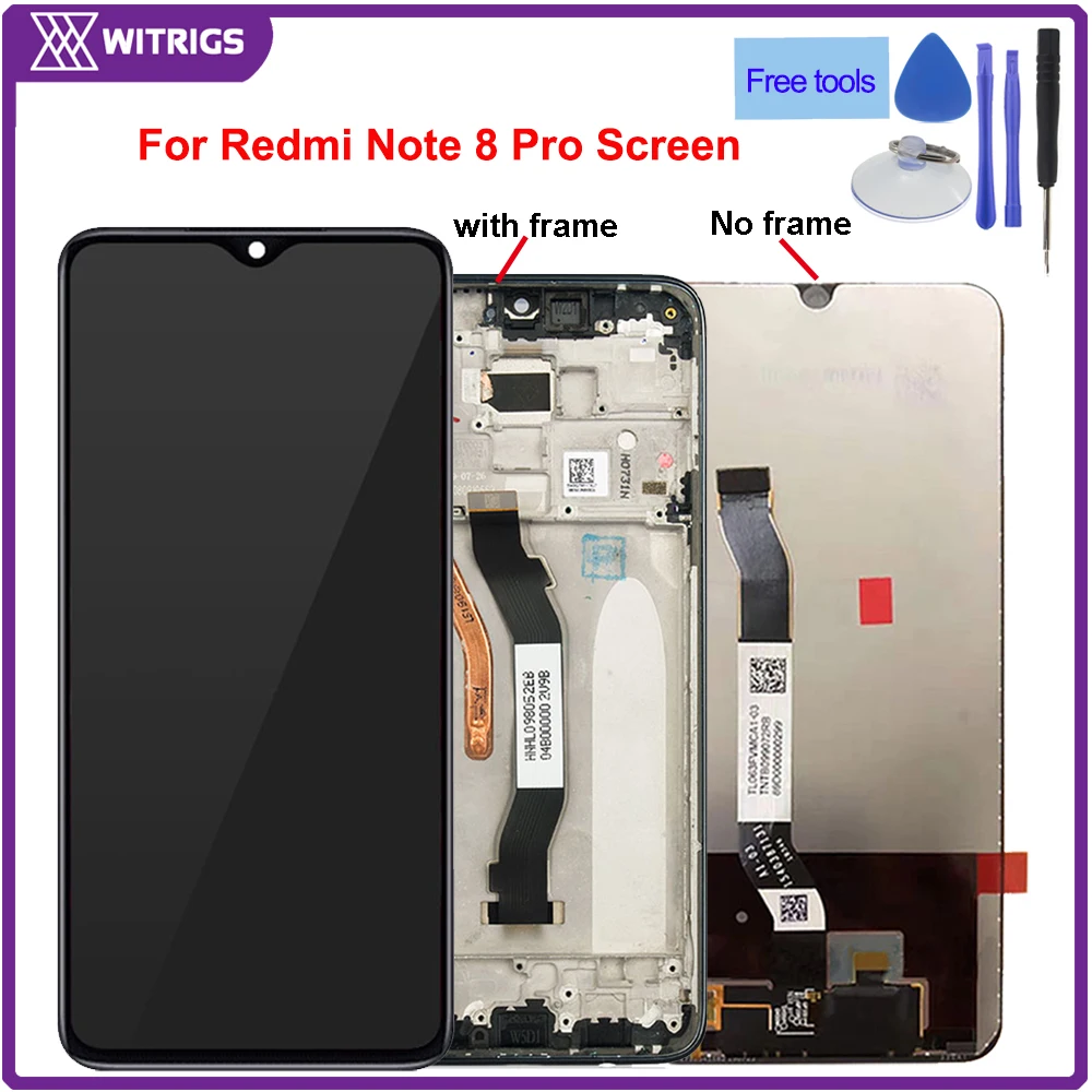 10 точечный сенсорный ЖК дисплей для Xiaomi Redmi Note 8 Pro кодирующий преобразователь