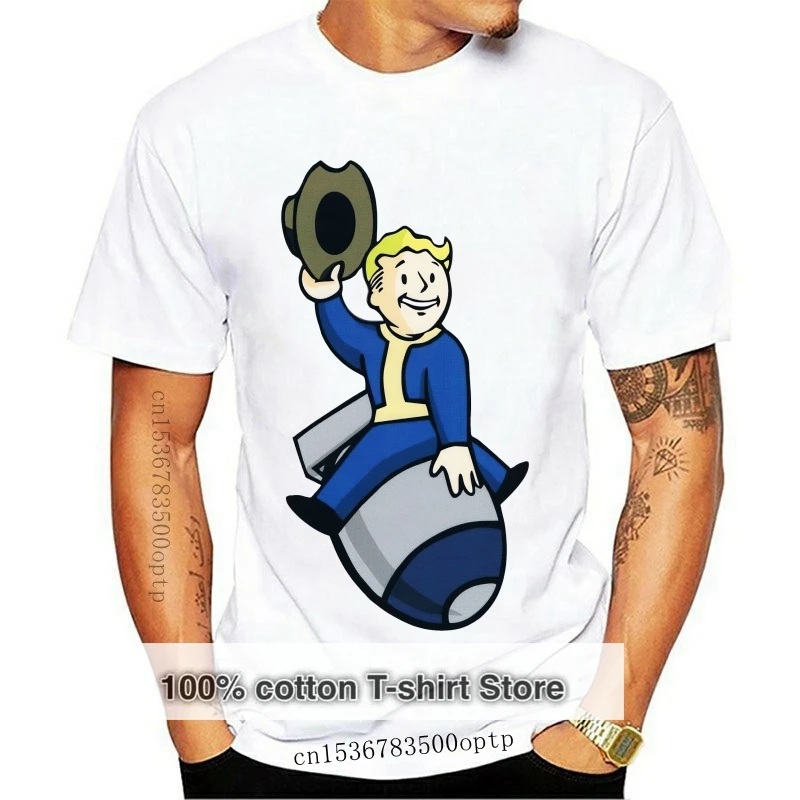 

Новинка Оригинальная футболка fallout 4-Официальный товар, пустая ракетка, свитер Bethesda