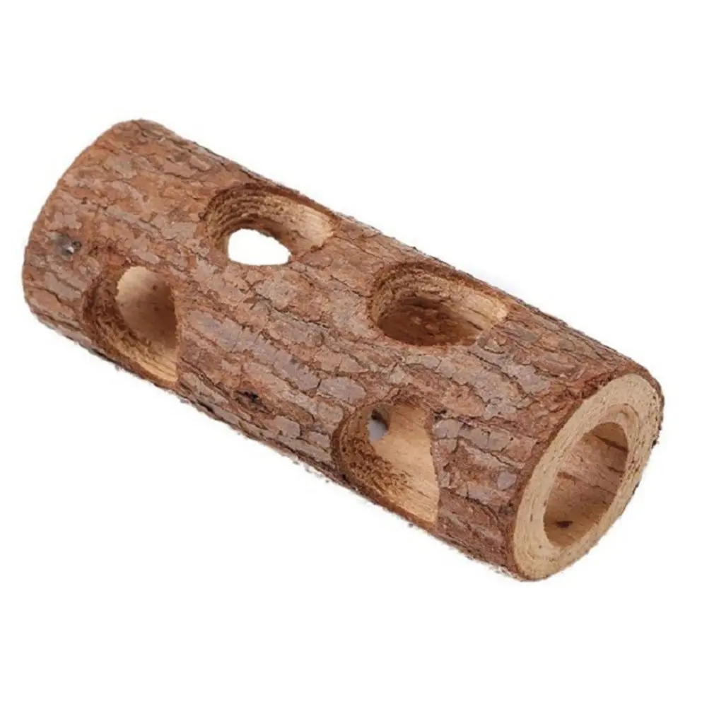 

Нетоксичная и безвредная трубка для хомяка из цельного дерева, трубка для дерева из натурального дерева, туннель для животных, Спортивная т...