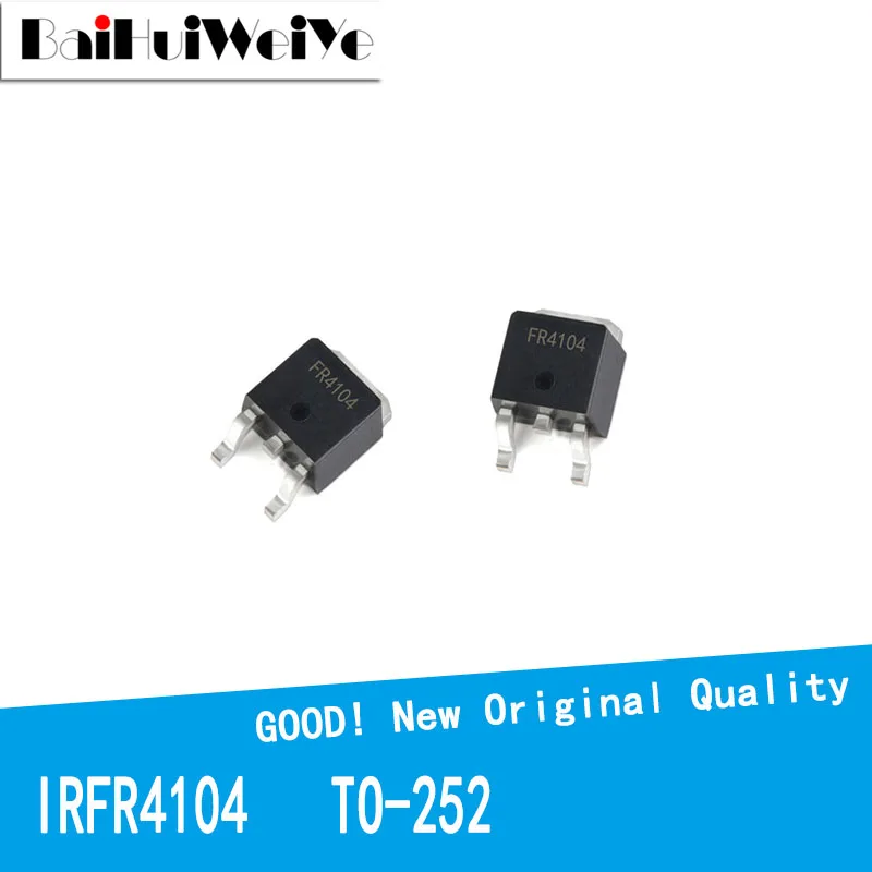 10 шт./лот IRFR4104 F4104 FR4104 40V42A TO252 TO-252 TO-252-2 N-канальный режим повышения мощности MOSFET, новый оригинал